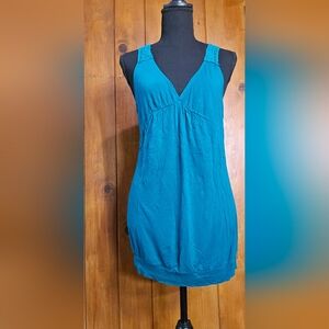 Xhilaration Teal Sleeveless Tunic Top